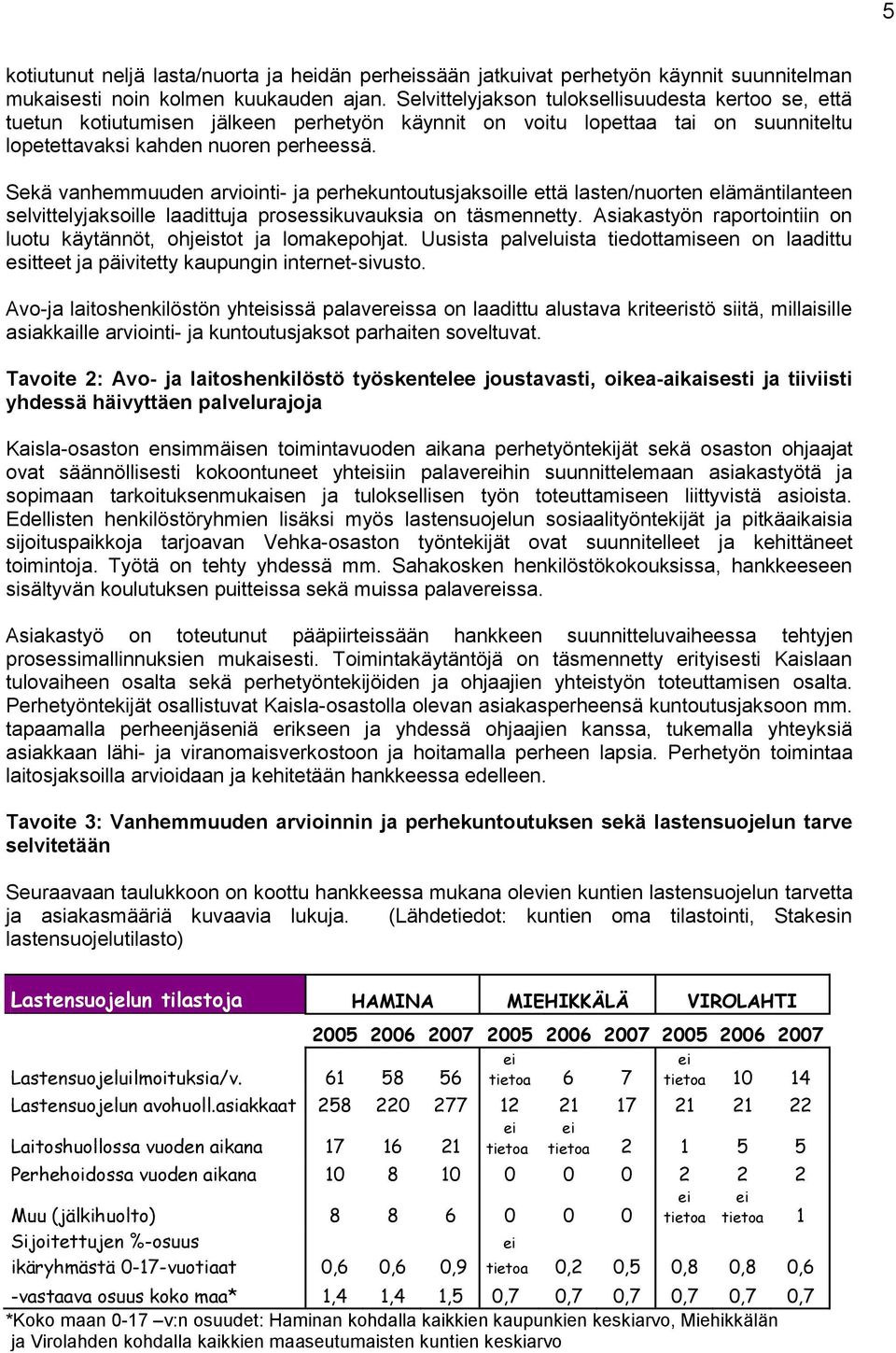 Sekä vanhemmuuden arviointi- ja perhekuntoutusjaksoille että lasten/nuorten elämäntilanteen selvittelyjaksoille laadittuja prosessikuvauksia on täsmennetty.