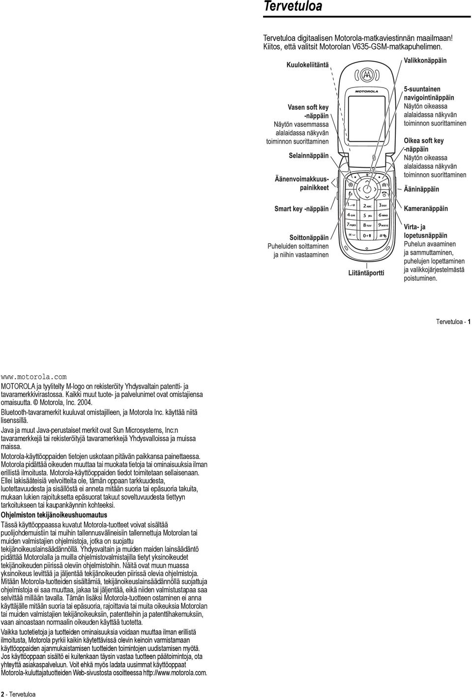 Bluetooth-tavaramerkit kuuluvat omistajilleen, ja Motorola Inc. käyttää niitä lisenssillä.