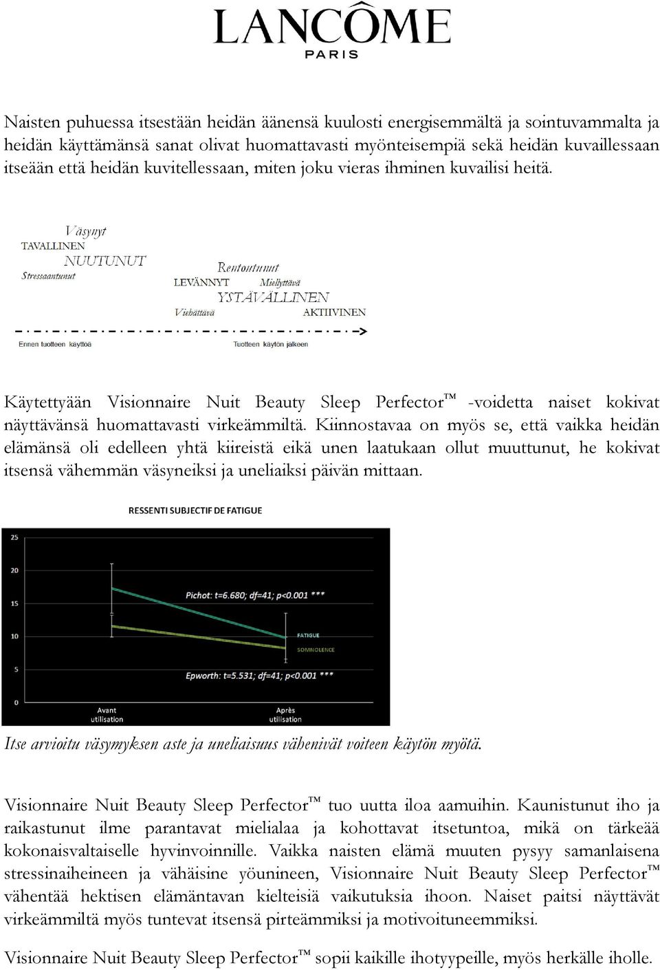 Kiinnostavaa on myös se, että vaikka heidän elämänsä oli edelleen yhtä kiireistä eikä unen laatukaan ollut muuttunut, he kokivat itsensä vähemmän väsyneiksi ja uneliaiksi päivän mittaan.