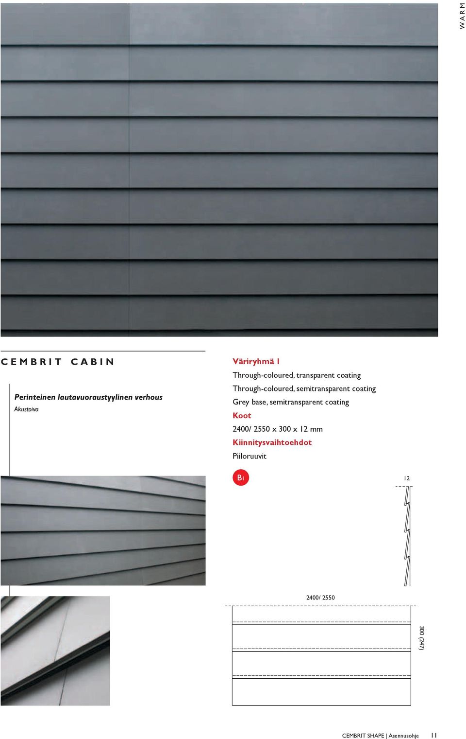 semitransparent coating Grey base, semitransparent coating Koot 00/ 550 x