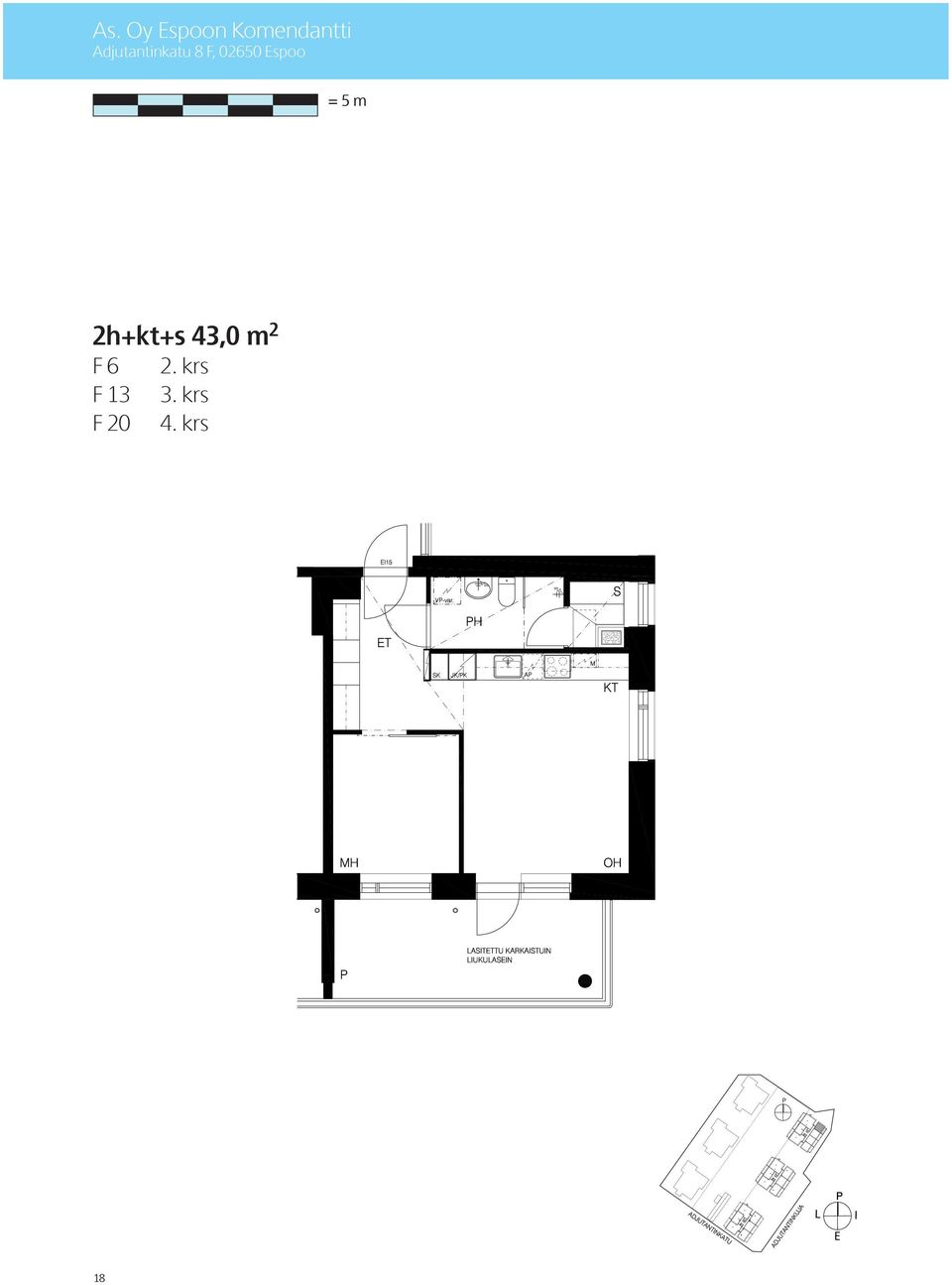 spoo 2h+kt+s 43,0 m 2 F 6 F