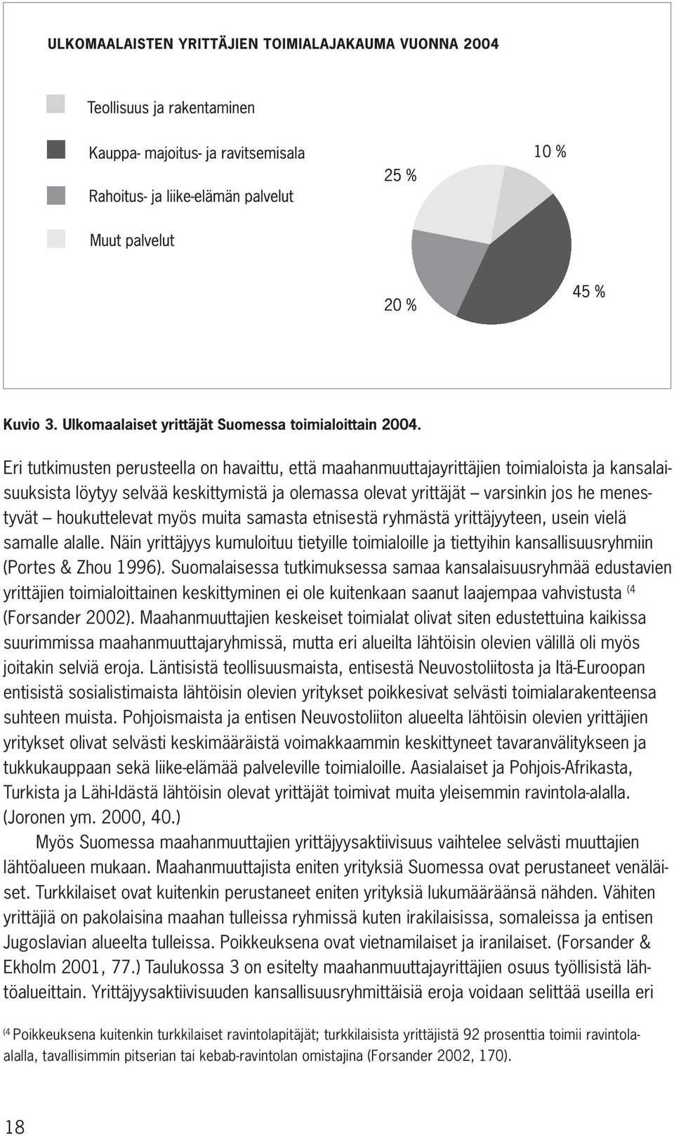 houkuttelevat myös muita samasta etnisestä ryhmästä yrittäjyyteen, usein vielä samalle alalle. Näin yrittäjyys kumuloituu tietyille toimialoille ja tiettyihin kansallisuusryhmiin (Portes & Zhou 1996).