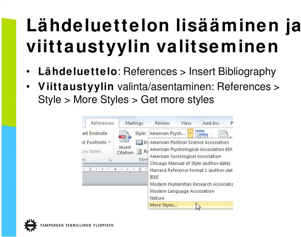 Bibliography Viittaustyylin