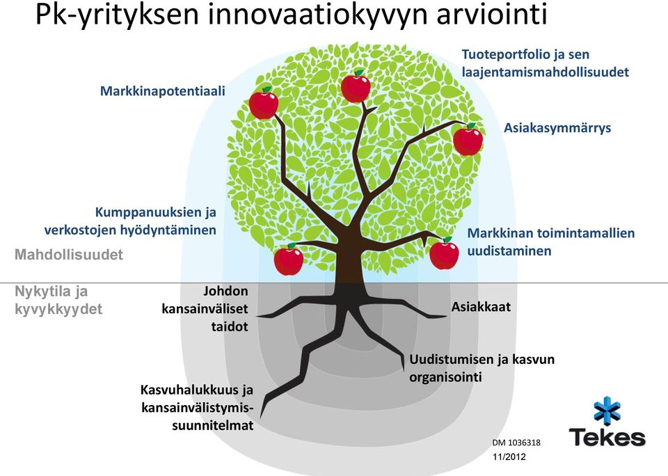 Mahdollisuudet Markkinan toimintamallien uudistaminen Nykytila ja kyvykkyydet Johdon