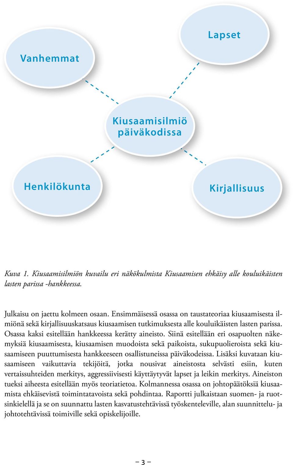 Osassa kaksi esitellään hankkeessa kerätty aineisto.