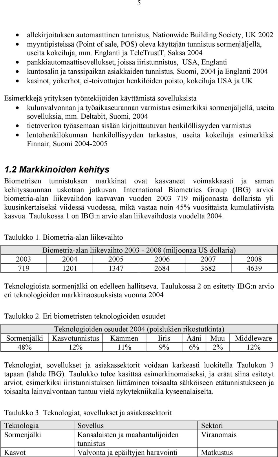 ei-toivottujen henkilöiden poisto, kokeiluja USA ja UK Esimerkkejä yrityksen työntekijöiden käyttämistä sovelluksista kulunvalvonnan ja työaikaseurannan varmistus esimerkiksi sormenjäljellä, useita