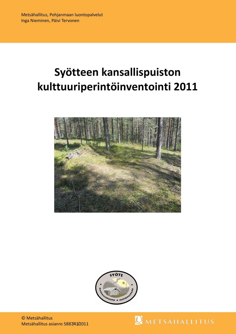 kansallispuiston kulttuuriperintöinventointi