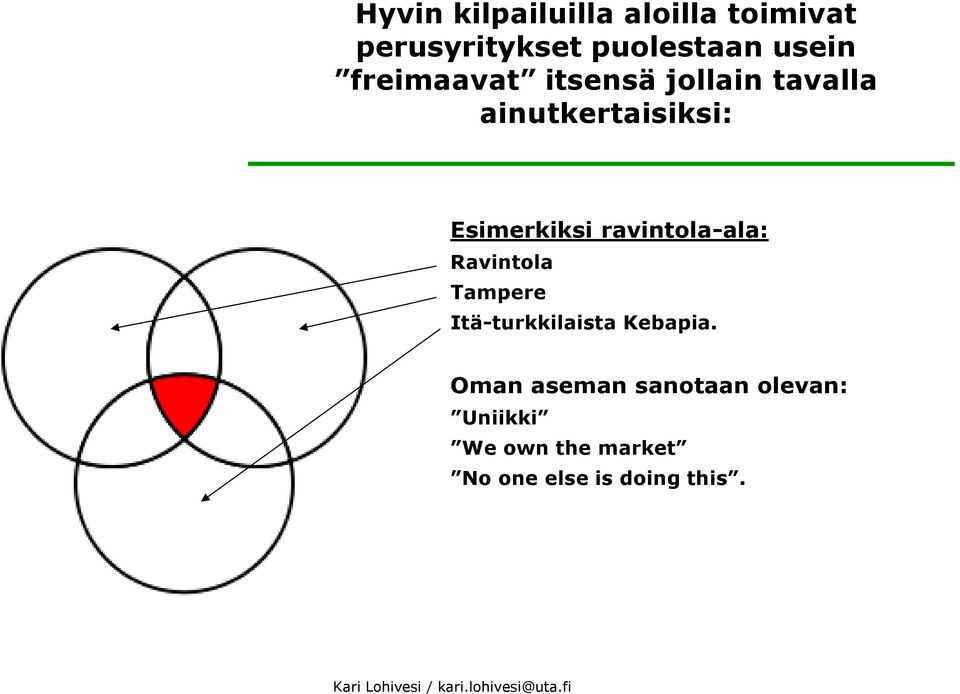 ravintola-ala: Ravintola Tampere Itä-turkkilaista Kebapia.