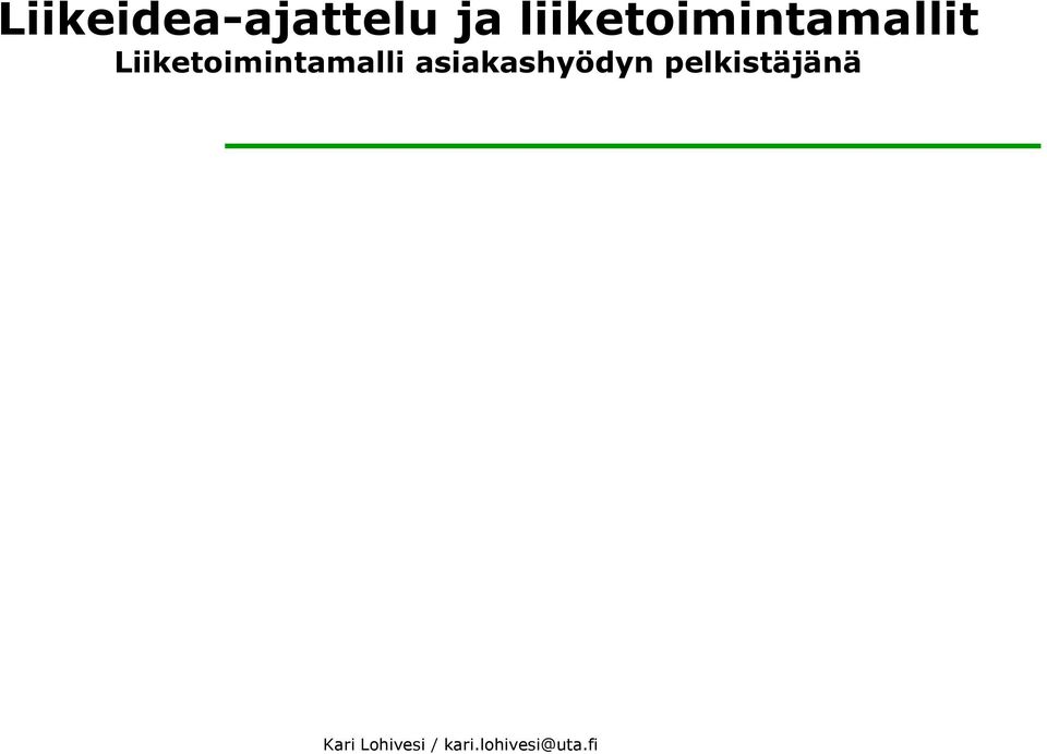 Liiketoimintamalli