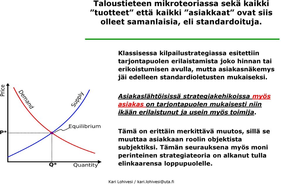 standardioletusten mukaiseksi.