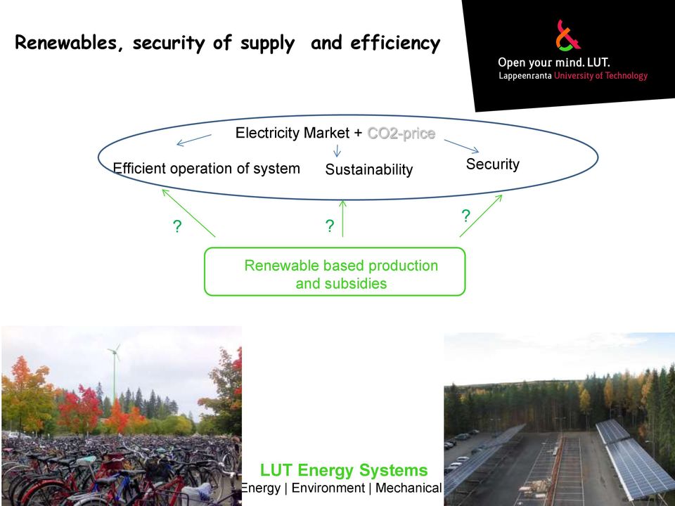 Efficient operation of system