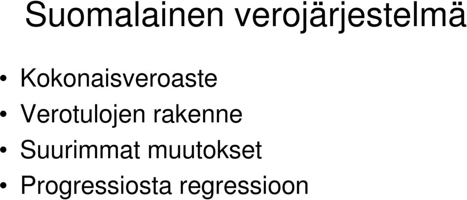 Verotulojen rakenne