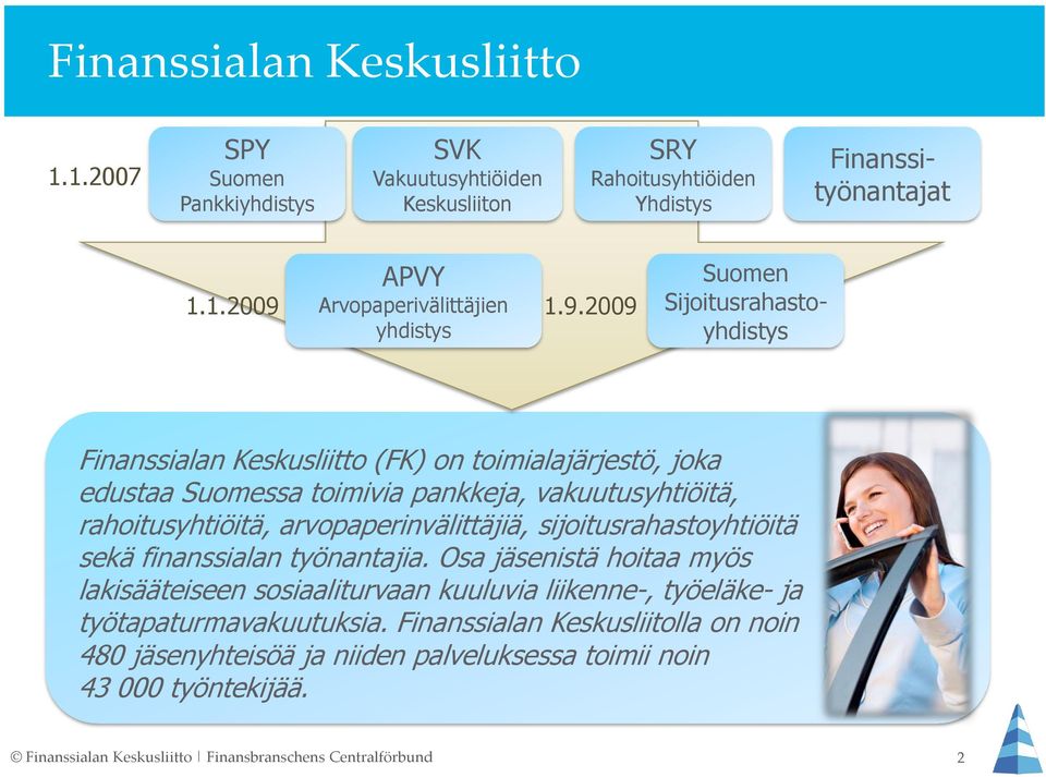 arvopaperinvälittäjiä, sijoitusrahastoyhtiöitä sekä finanssialan työnantajia.