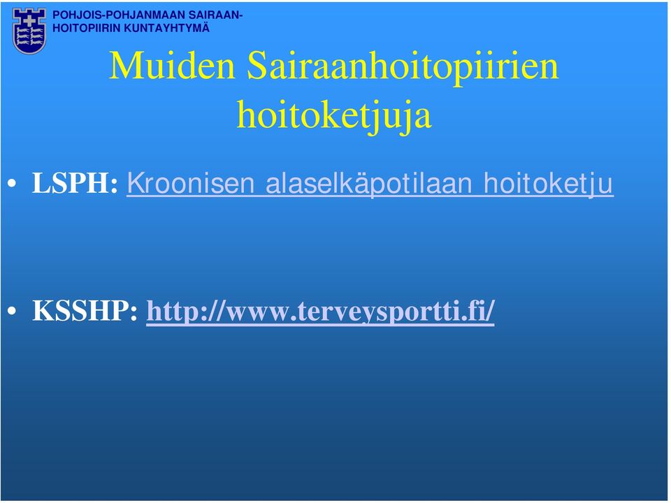 alaselkäpotilaan hoitoketju