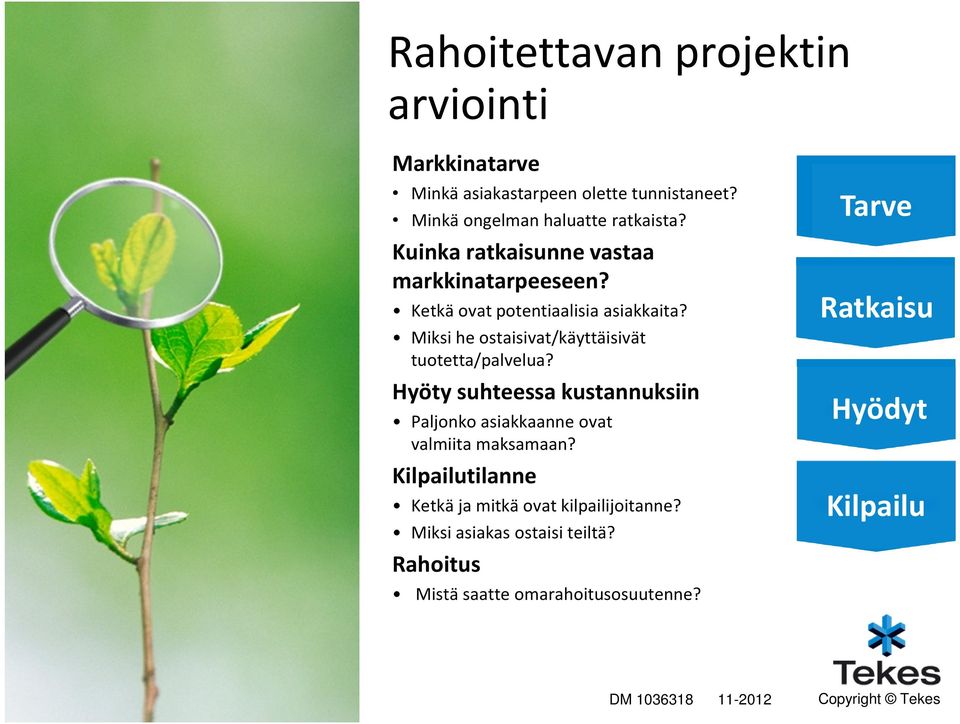 Miksi he ostaisivat/käyttäisivät tuotetta/palvelua?