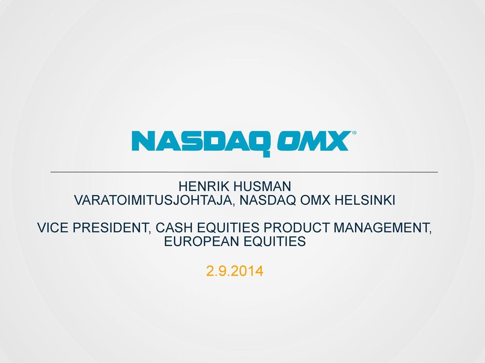 HELSINKI VICE PRESIDENT, CASH