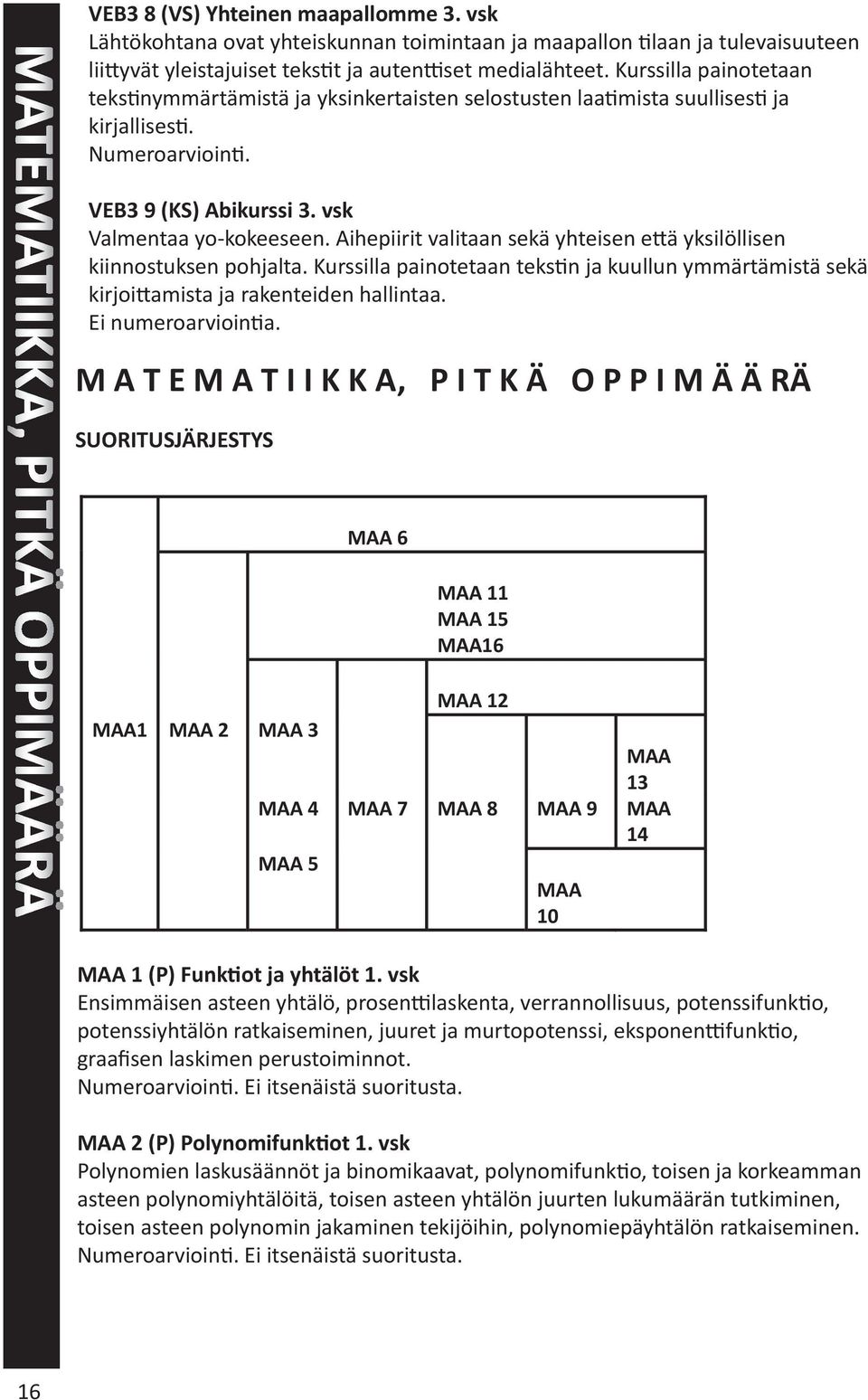 Aihepiirit valitaan sekä yhteisen e ä yksilöllisen kiinnostuksen pohjalta. Kurssilla painotetaan teks n ja kuullun ymmärtämistä sekä kirjoi amista ja rakenteiden hallintaa. Ei numeroarvioin a.