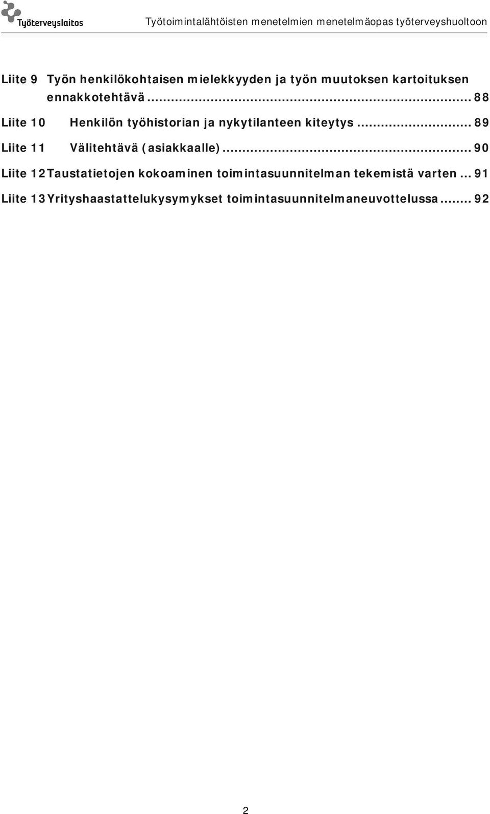 .. 89 Liite 11 Välitehtävä (asiakkaalle).