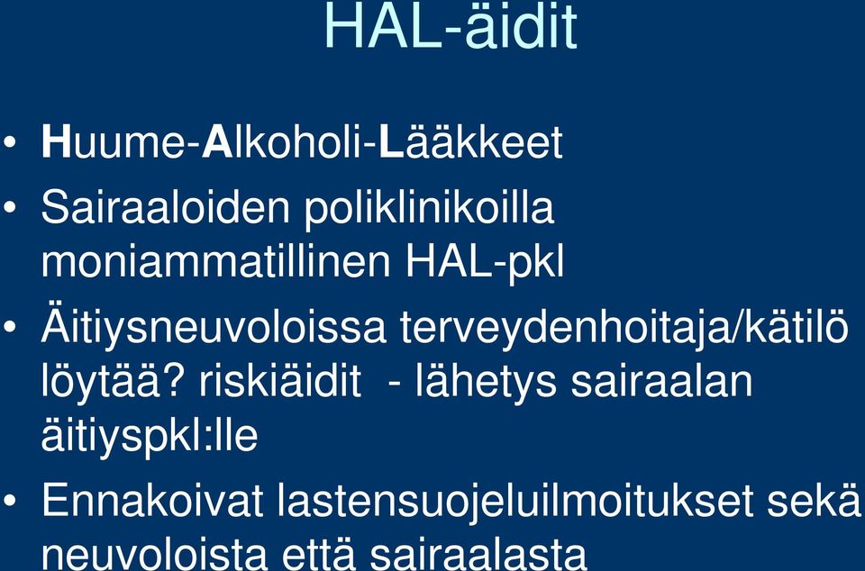 terveydenhoitaja/kätilö löytää?