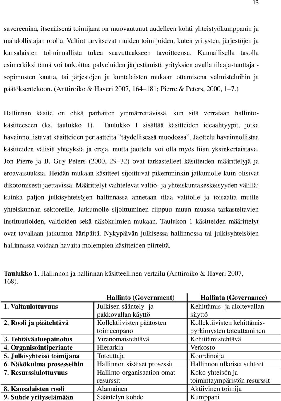 Kunnallisella tasolla esimerkiksi tämä voi tarkoittaa palveluiden järjestämistä yrityksien avulla tilaaja-tuottaja - sopimusten kautta, tai järjestöjen ja kuntalaisten mukaan ottamisena