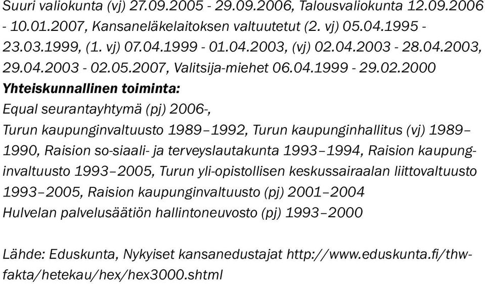 05.2007, Valitsija-miehet 06.04.1999-29.02.