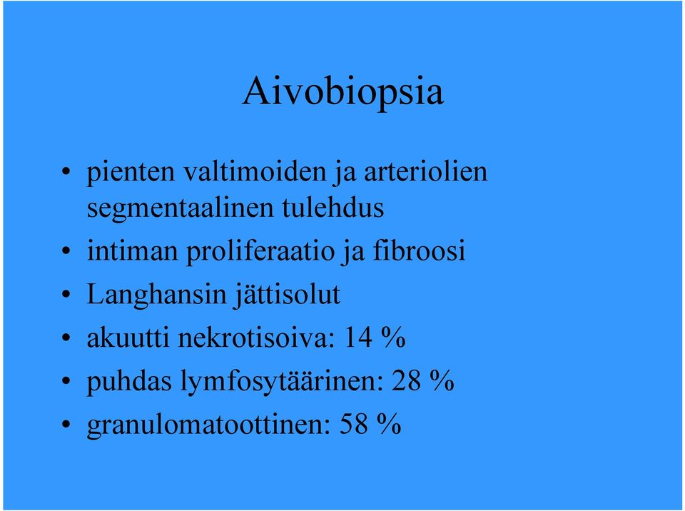 fibroosi Langhansin jättisolut akuutti