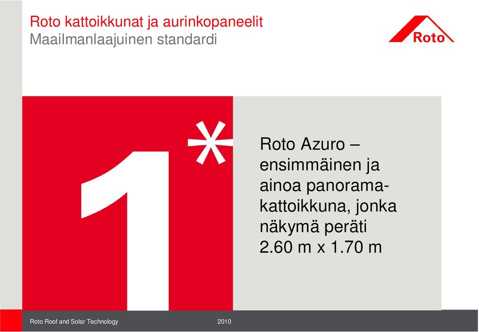 ainoa panoramakattoikkuna,