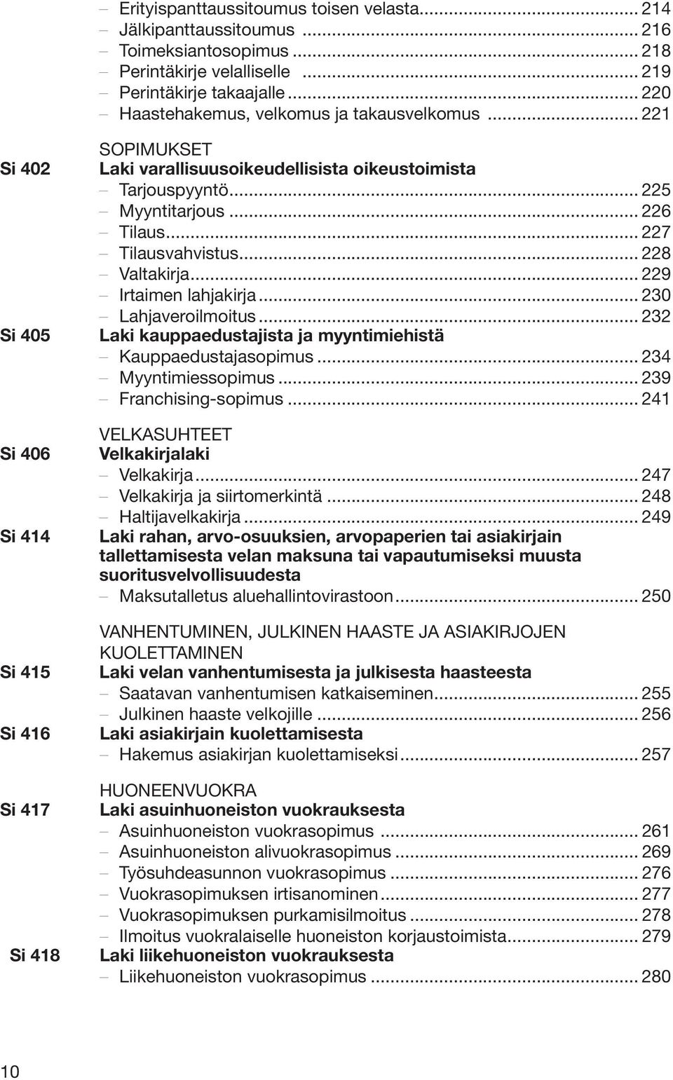 .. 225 Myyntitarjous... 226 Tilaus... 227 Tilausvahvistus... 228 Valtakirja... 229 Irtaimen lahjakirja... 230 Lahjaveroilmoitus... 232 Laki kauppaedustajista ja myyntimiehistä Kauppaedustajasopimus.