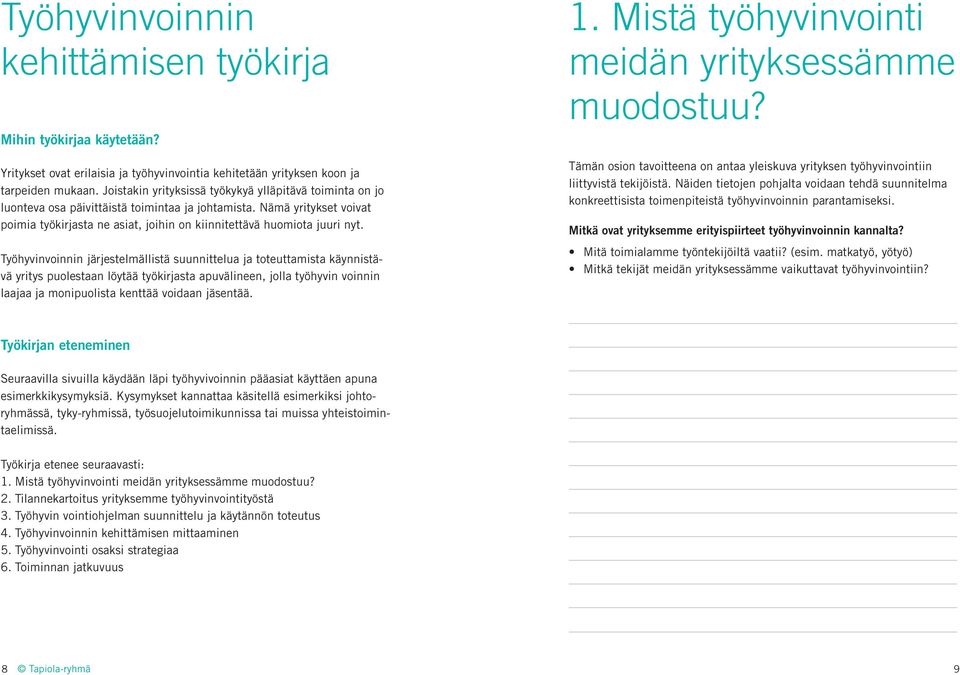 Nämä yritykset voivat poimia työkirjasta ne asiat, joihin on kiinnitettävä huomiota juuri nyt.