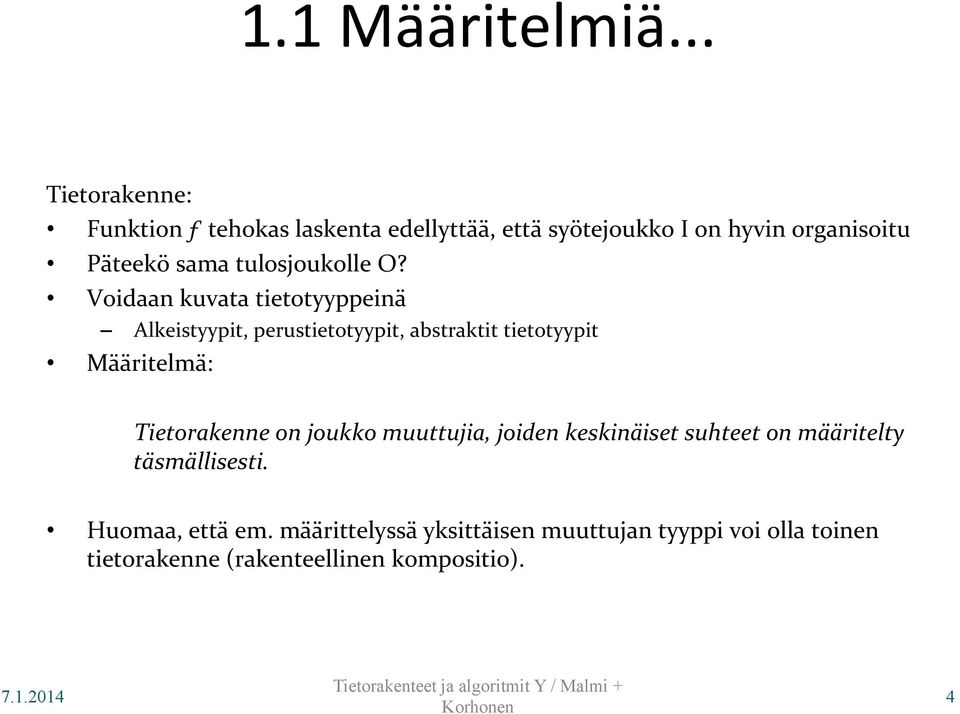 tulosjoukolle O?