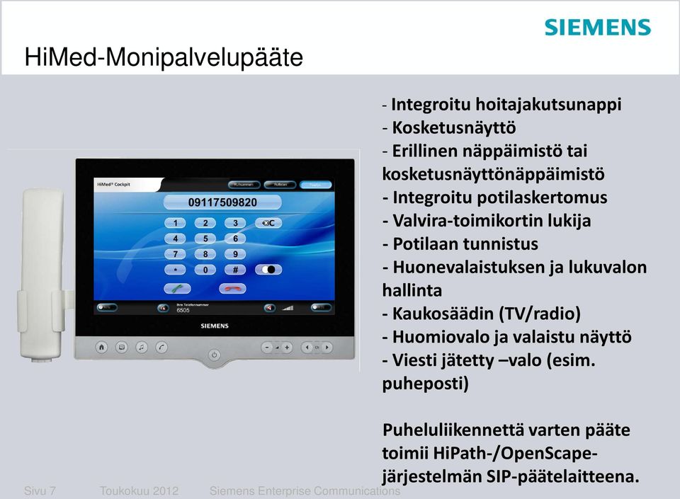 Huonevalaistuksen ja lukuvalon hallinta - Kaukosäädin (TV/radio) - Huomiovalo ja valaistu näyttö - Viesti jätetty valo