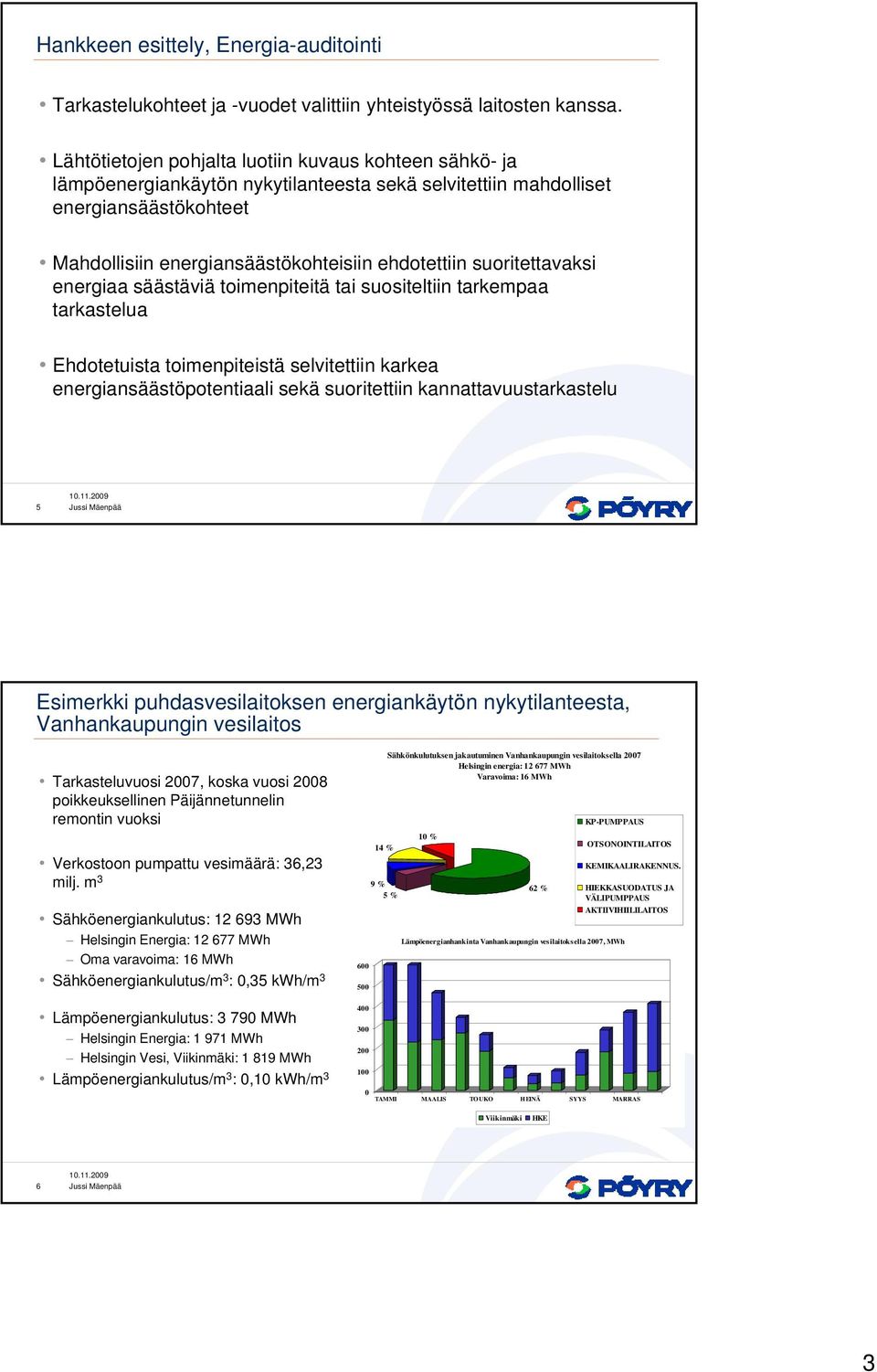 suoritettavaksi energiaa säästäviä toimenpiteitä tai suositeltiin tarkempaa tarkastelua Ehdotetuista toimenpiteistä selvitettiin karkea energiansäästöpotentiaali sekä suoritettiin