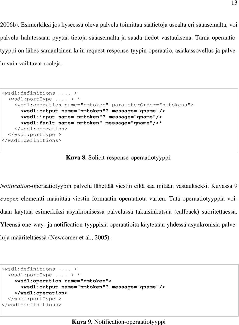 .. > * <wsdl:operation name="nmtoken" parameterorder="nmtokens"> <wsdl:output name="nmtoken"? message="qname"/> <wsdl:input name="nmtoken"?