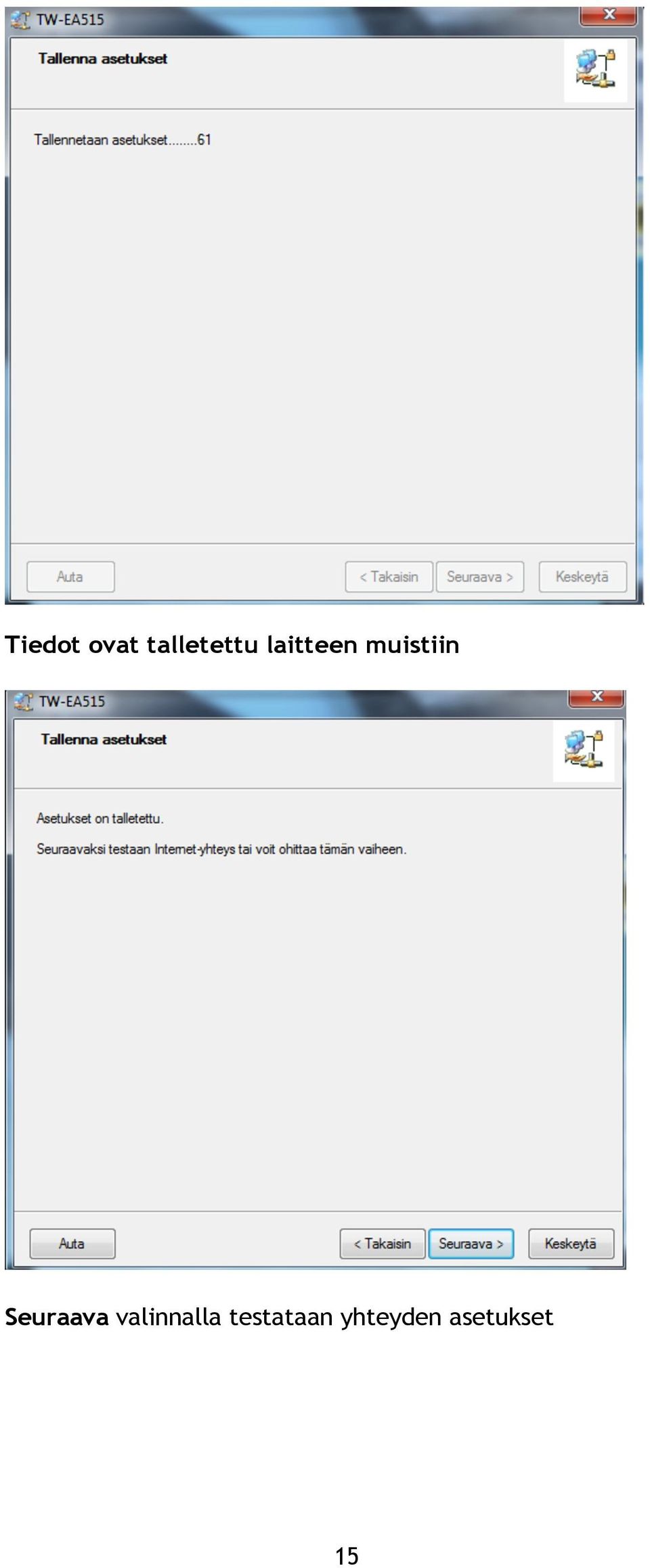 Seuraava valinnalla