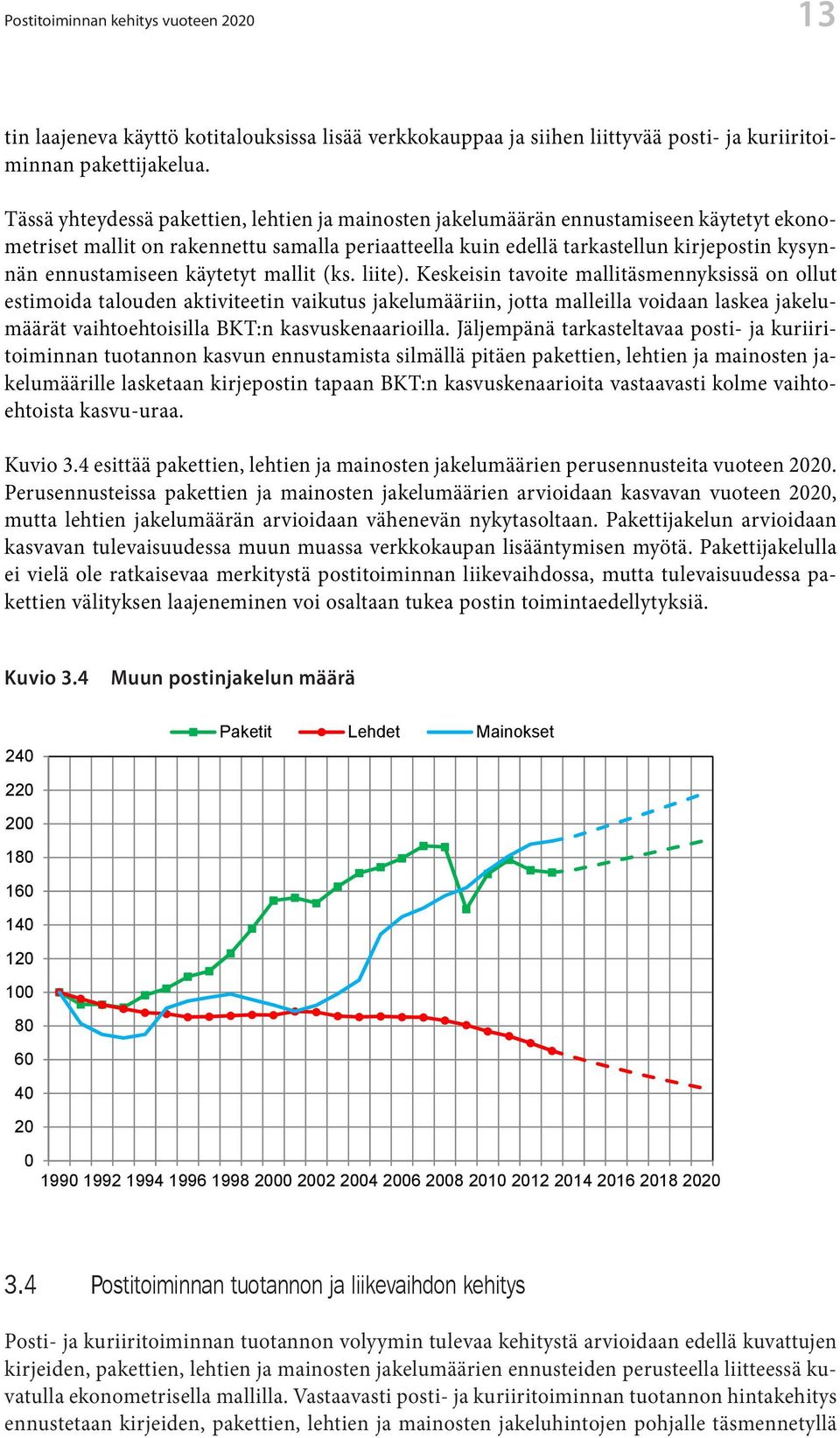 ennustamiseen käytetyt mallit (ks. liite).