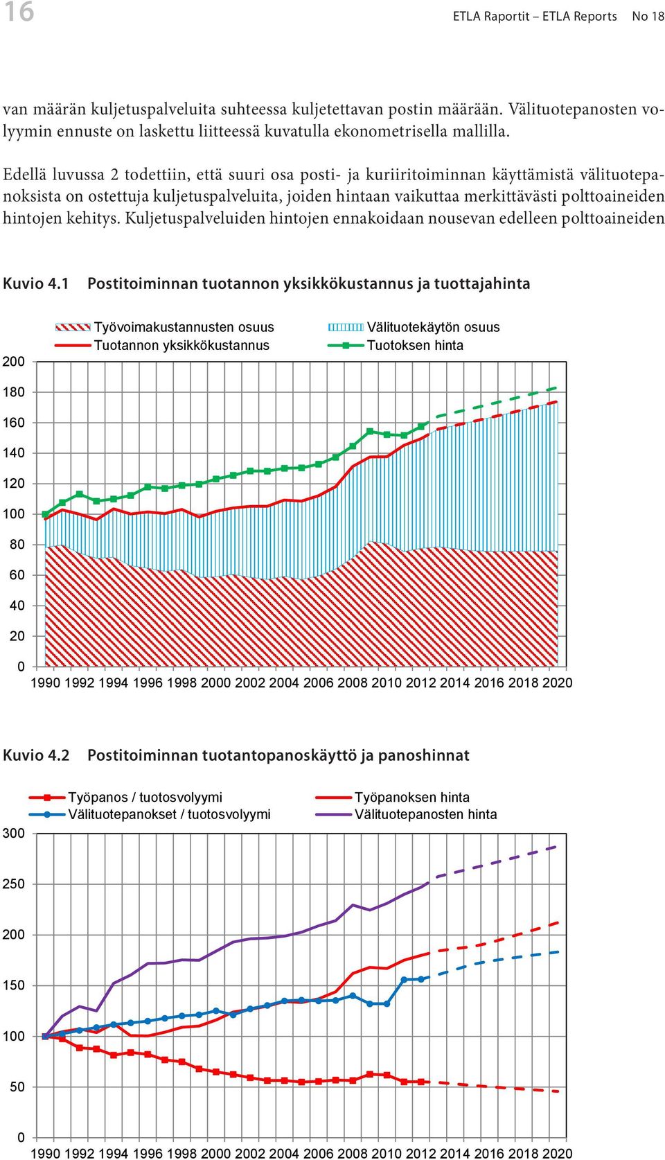 kehitys. Kuljetuspalveluiden hintojen ennakoidaan nousevan edelleen polttoaineiden 16 16 Kuvio 4.1 Kuvio 4.
