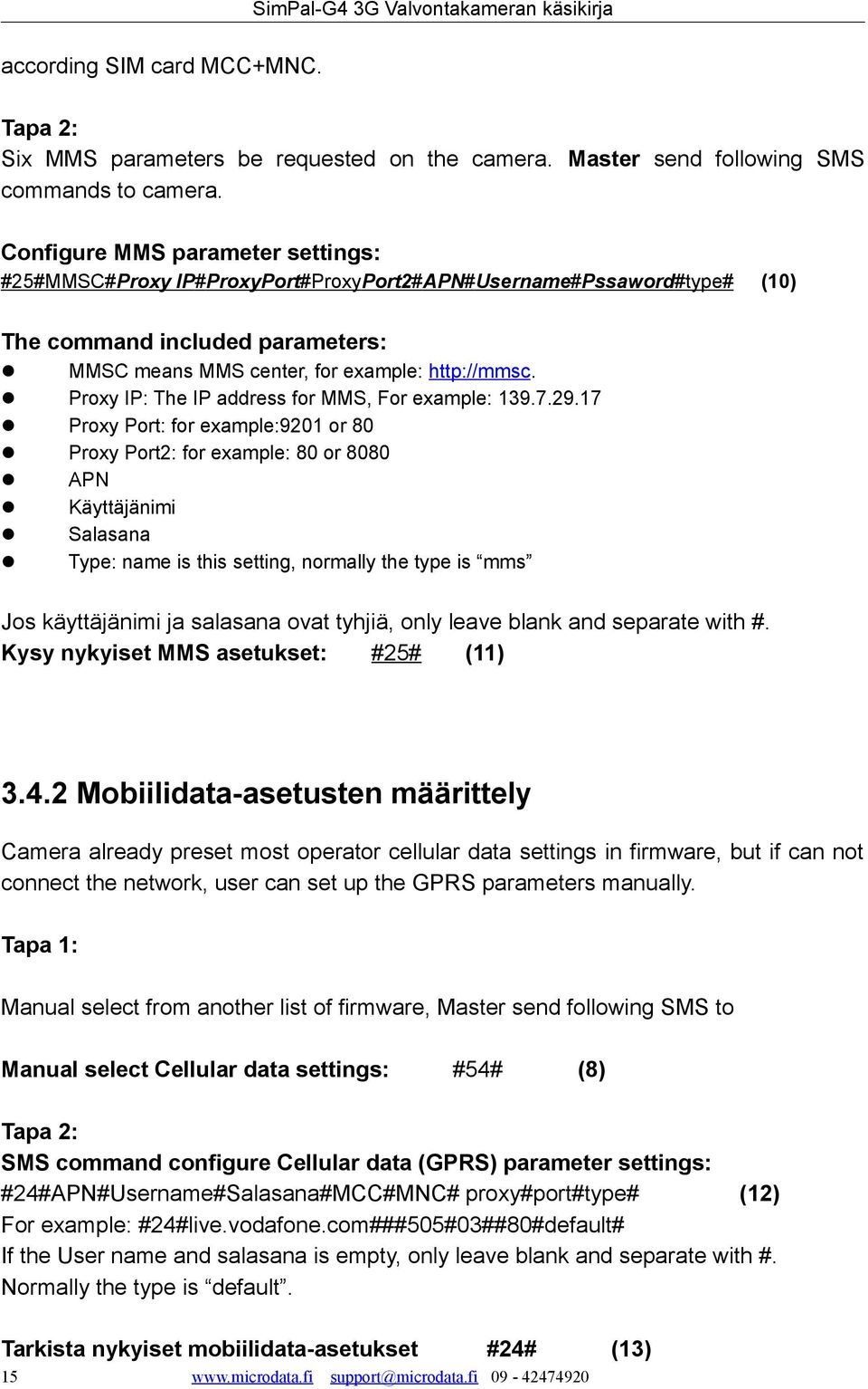 Proxy IP: The IP address for MMS, For example: 139.7.29.