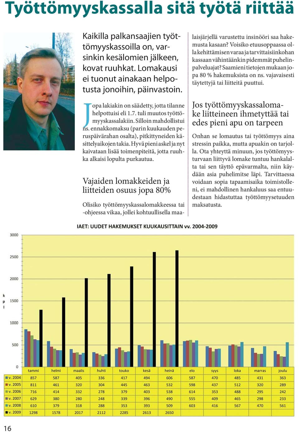 ennakkomaksu (parin kuukauden peruspäivärahan osalta), pitkittyneiden käsittelyaikojen takia. Hyvä pieni askel ja nyt kaivataan lisää toimenpiteitä, jotta ruuhka alkaisi lopulta purkautua.