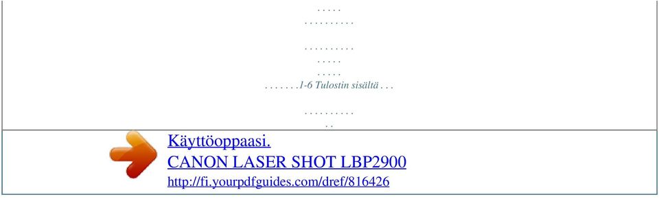 CANON LASER SHOT LBP2900