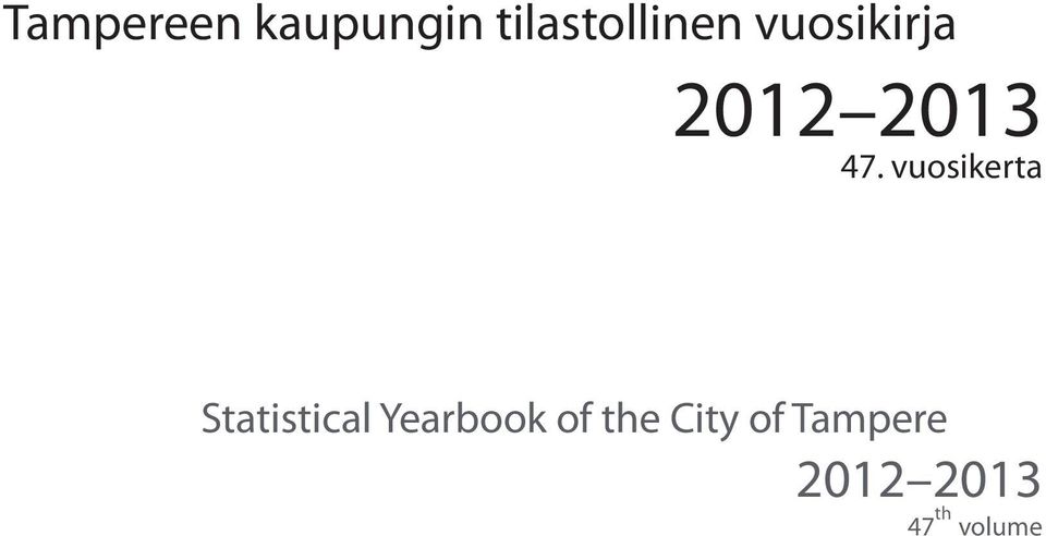 vuosikerta Statistical Yearbook