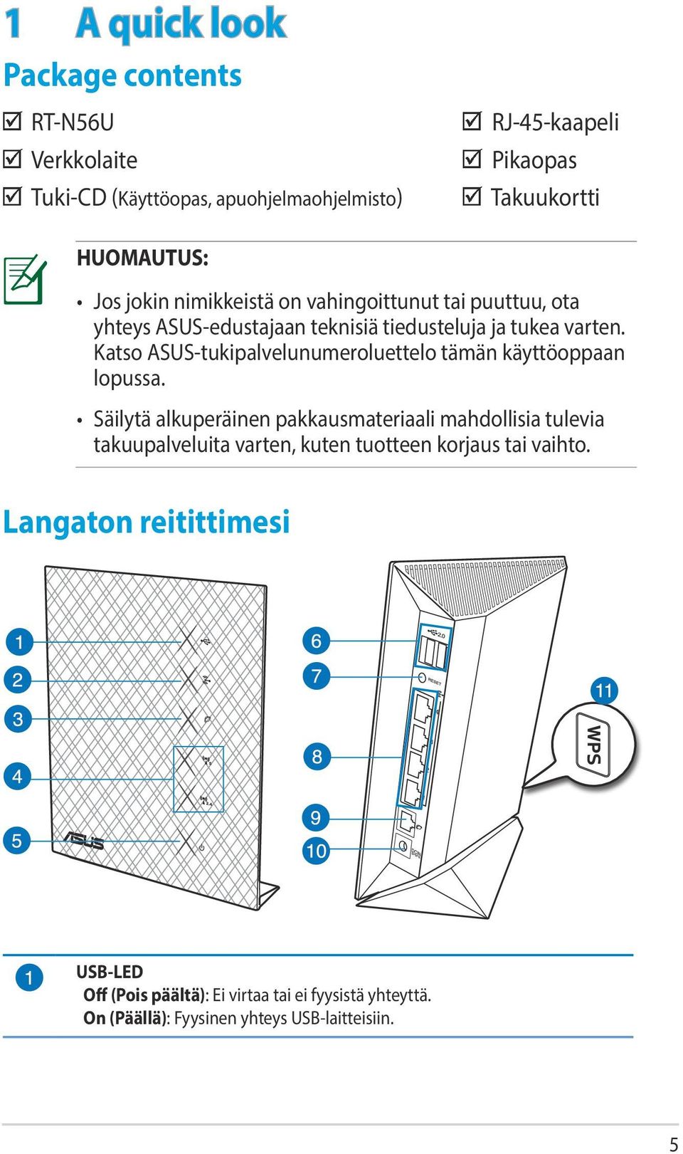 Katso ASUS-tukipalvelunumeroluettelo tämän käyttöoppaan lopussa.