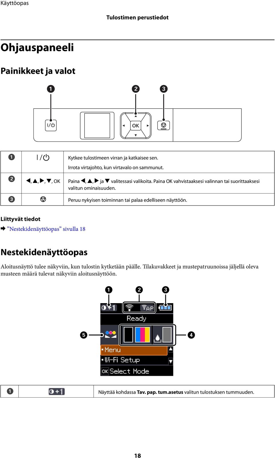 Peruu nykyisen toiminnan tai palaa edelliseen näyttöön.