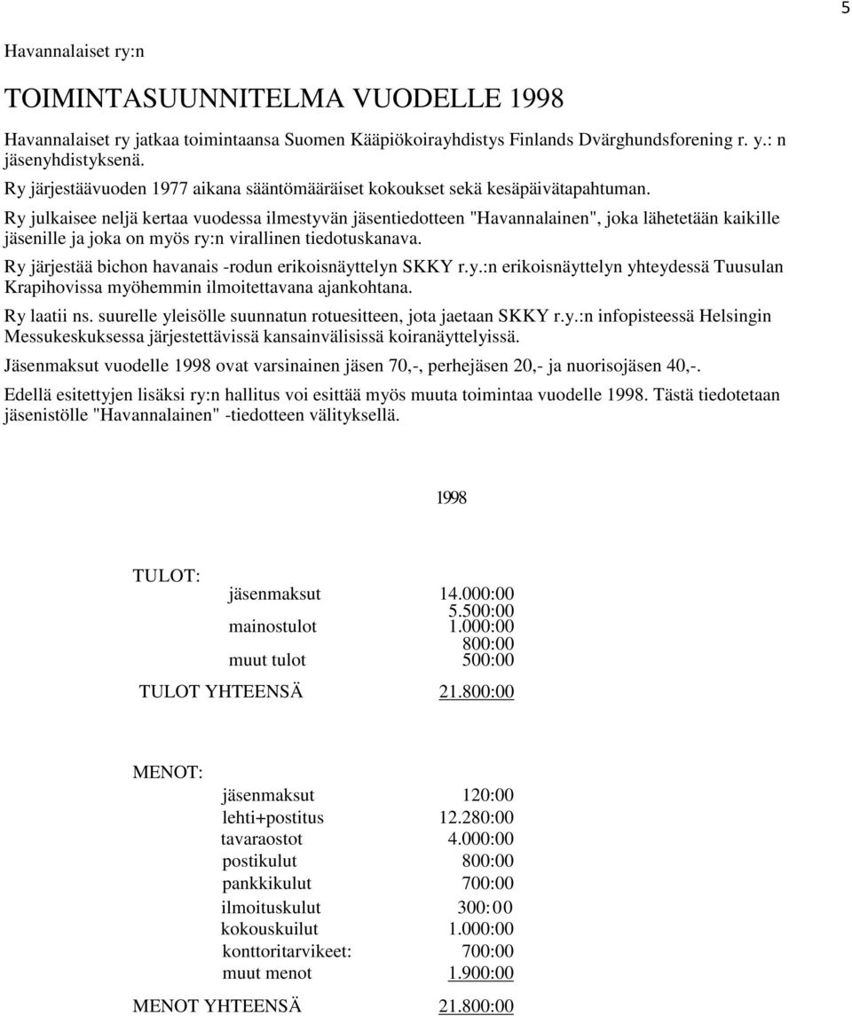 Ry julkaisee neljä kertaa vuodessa ilmestyvän jäsentiedotteen "Havannalainen", joka lähetetään kaikille jäsenille ja joka on myös ry:n virallinen tiedotuskanava.