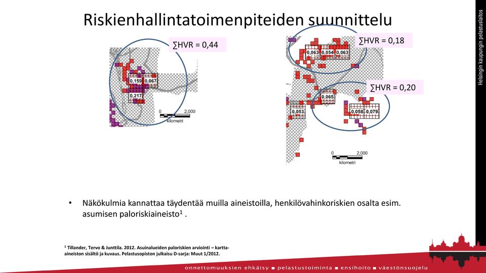 asumisen paloriskiaineisto 1. 1 Tillander, Tervo & Junttila. 2012.