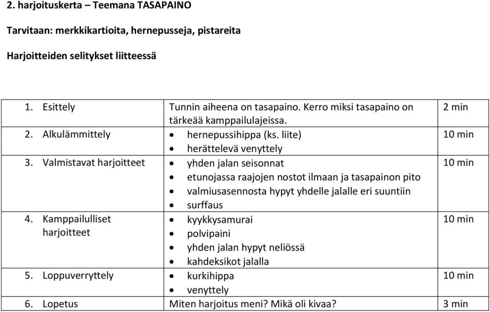 liite) herättelevä venyttely 3.