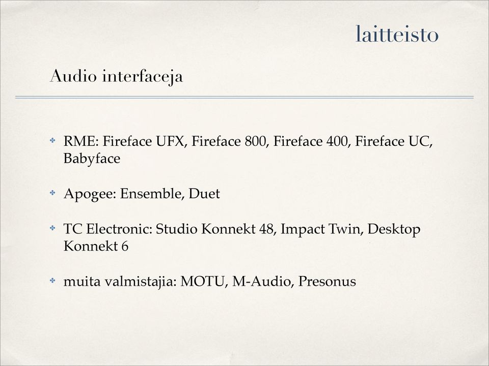 Ensemble, Duet TC Electronic: Studio Konnekt 48, Impact