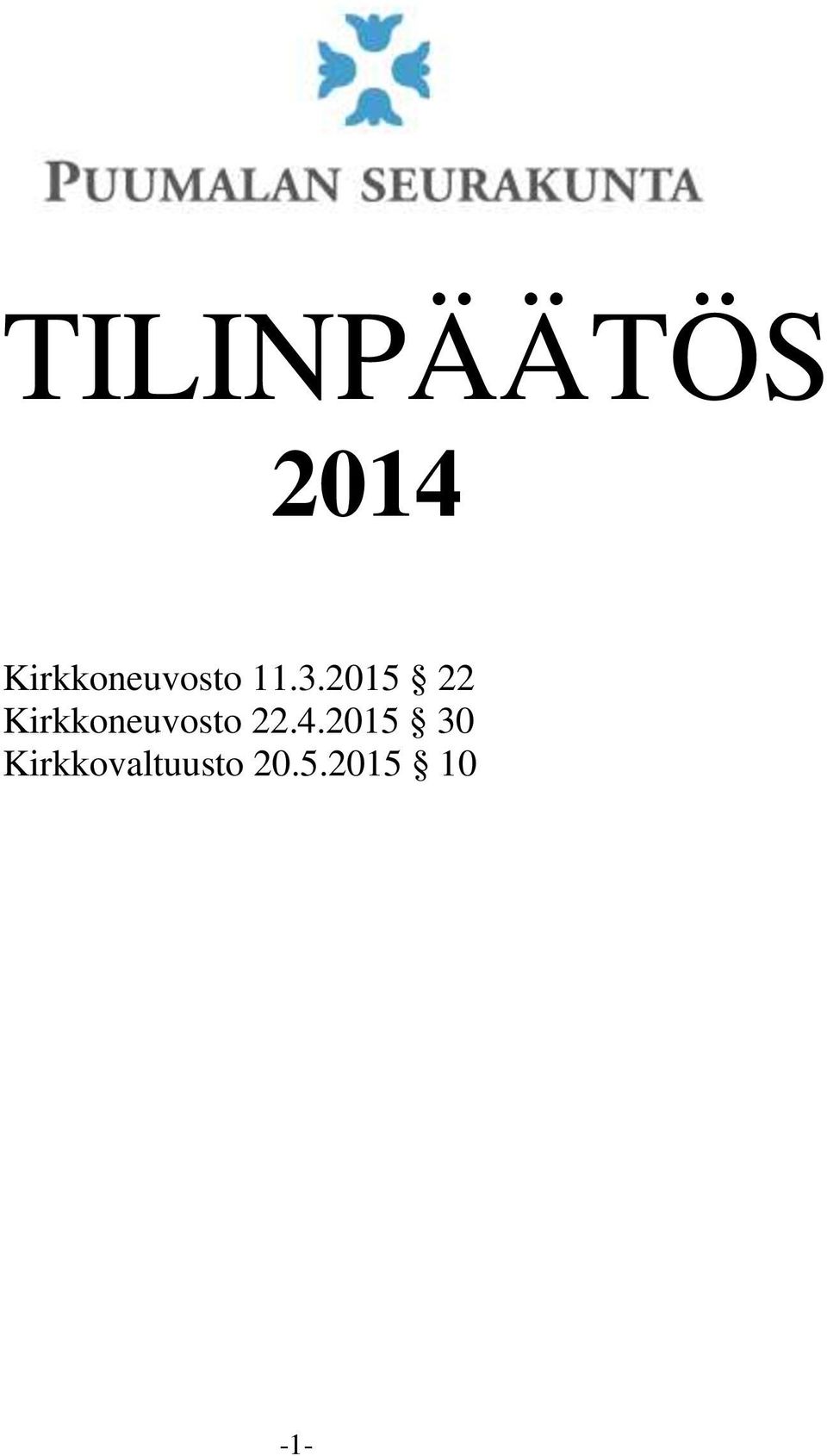 2015 22 Kirkkoneuvosto