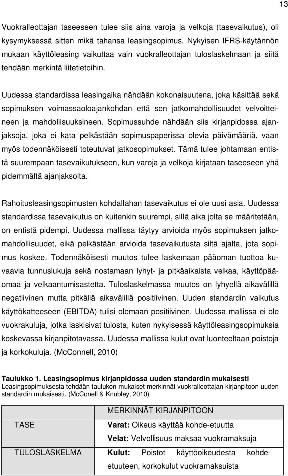 Uudessa standardissa leasingaika nähdään kokonaisuutena, joka käsittää sekä sopimuksen voimassaoloajankohdan että sen jatkomahdollisuudet velvoitteineen ja mahdollisuuksineen.