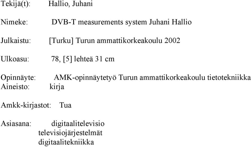 31 cm Amkk-stot: Tua