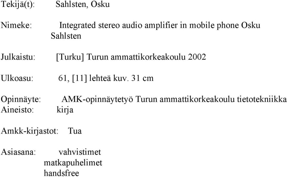 61, [11] lehteä kuv.